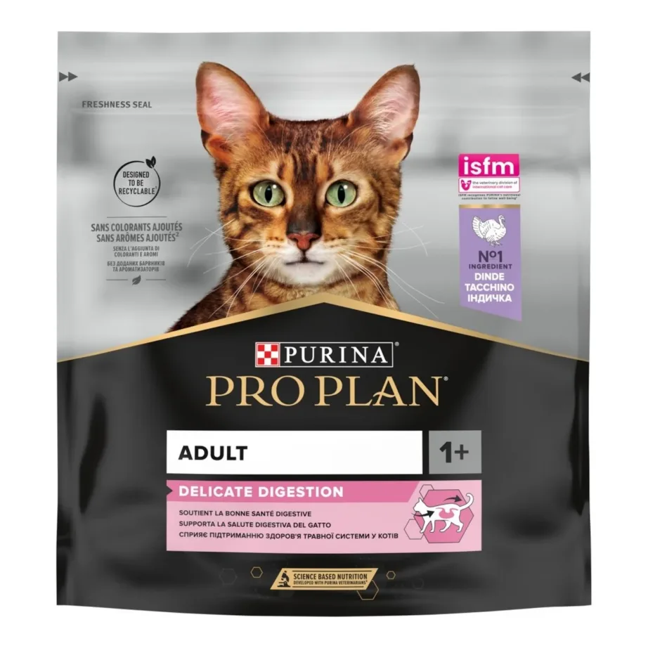 PURINA Pro Plan Delicate digestion Turkey – dry cat food – 400g