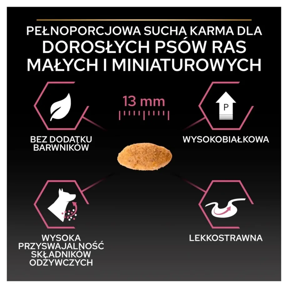 PURINA Pro Plan Sensitive Skin Small & Mini Adult Salmon – dry dog food – 700g – 7