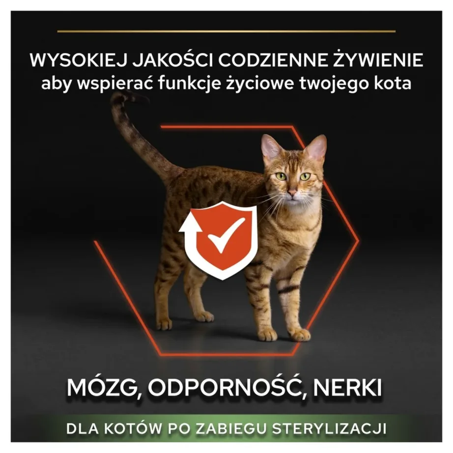 PURINA Pro Plan Sterilised Vital Functions Salmon – dry cat food – 400g – 3