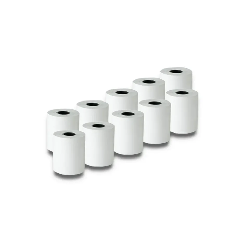 Qoltec 51895 57 mm x 30 m BPA-vaba valge termopaberirull, 10 tk pakis