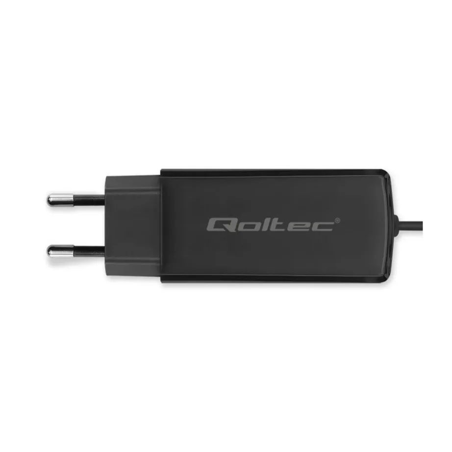 Qoltec 52419 65W USB-C GaN sülearvuti laadija, 20V/3.25A, must, 220–240V, 1,8 m kaabel – 9