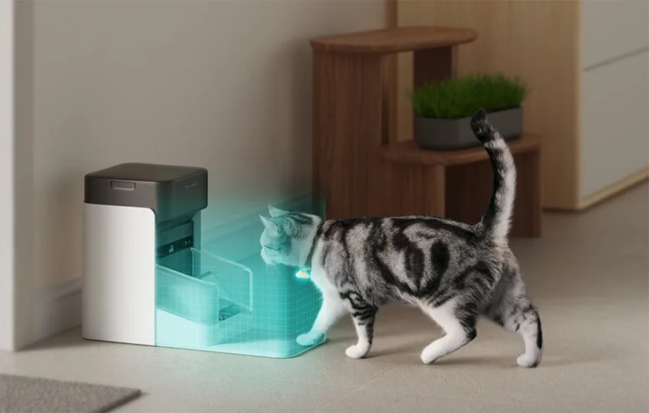 RFID kaelarihmaga kasside toidudosaator 3 l – Petlibro PL-AF301-31B, rakendusega ajastatav, avab kaane vaid määratud lemmikule – 4