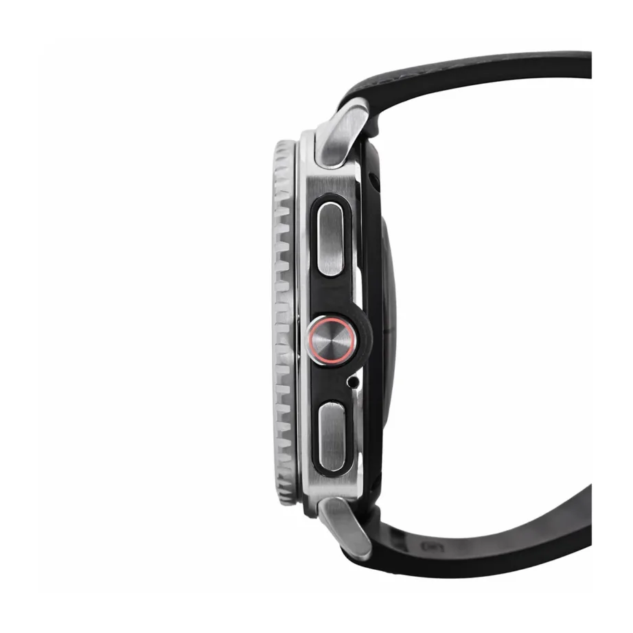 Samsung Galaxy Watch 8 Classic SM-L505FZKAEUE 46 mm hõbedane 4G nutikell AMOLED ekraaniga, 64 GB, 30 h aku, GPS, must rihm – 4