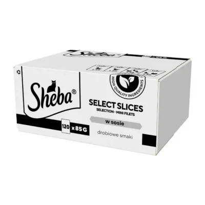 Sheba Select Slices Poultry 120 x 85g linnulihamaitseline täiskasvanud kasside märgtoit