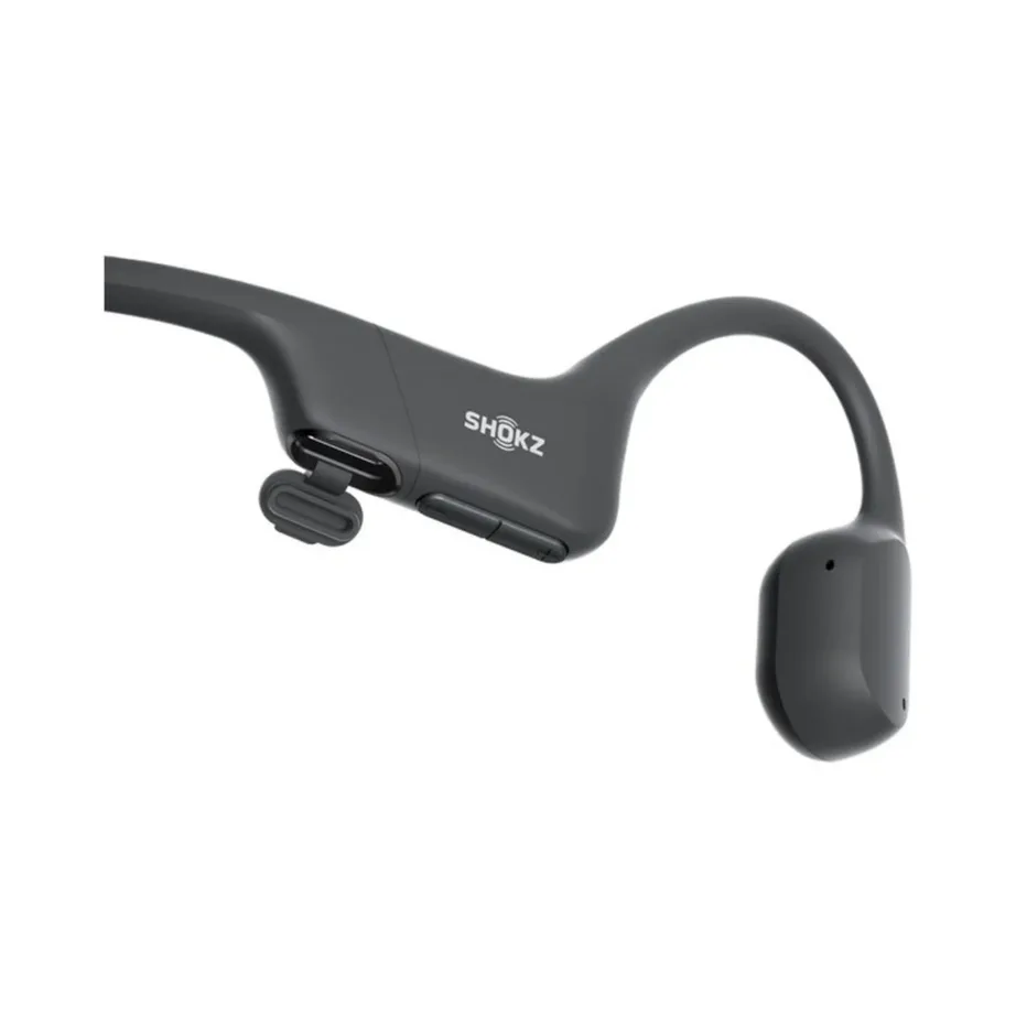 SHOKZ OpenRun Mini S806-MN-BK IP67 veekindel Bluetooth 5.1 spordikõrvaklapp luujuhtivusega kaelarihmaga, must, 26 g, kiirlaadimine, titaanraam – 2