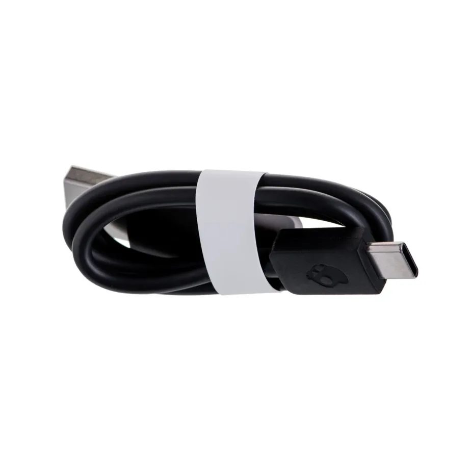 Skullcandy Crusher Evo S6EVW-N740 mustad 312 g kokkuvolditavad juhtmevabad ja juhtmega Bluetooth 5.0 kõrvaklapid muusika ja kõnede jaoks, USB-C, 40 h aku – 14