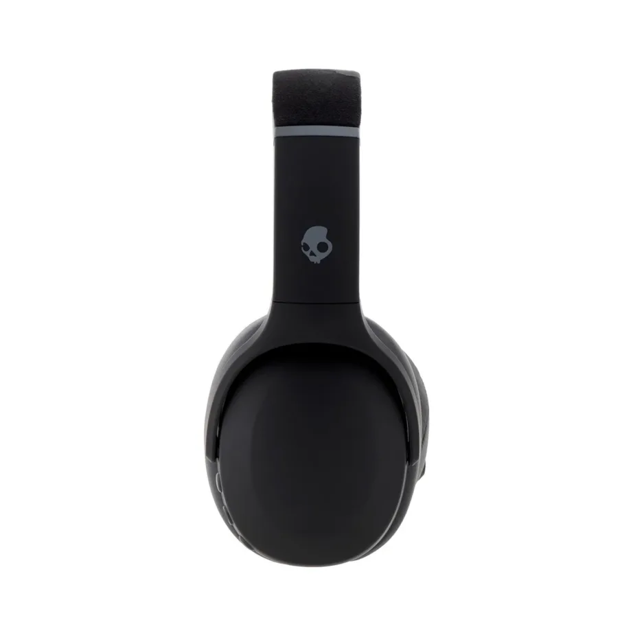 Skullcandy Crusher Evo S6EVW-N740 mustad 312 g kokkuvolditavad juhtmevabad ja juhtmega Bluetooth 5.0 kõrvaklapid muusika ja kõnede jaoks, USB-C, 40 h aku – 4