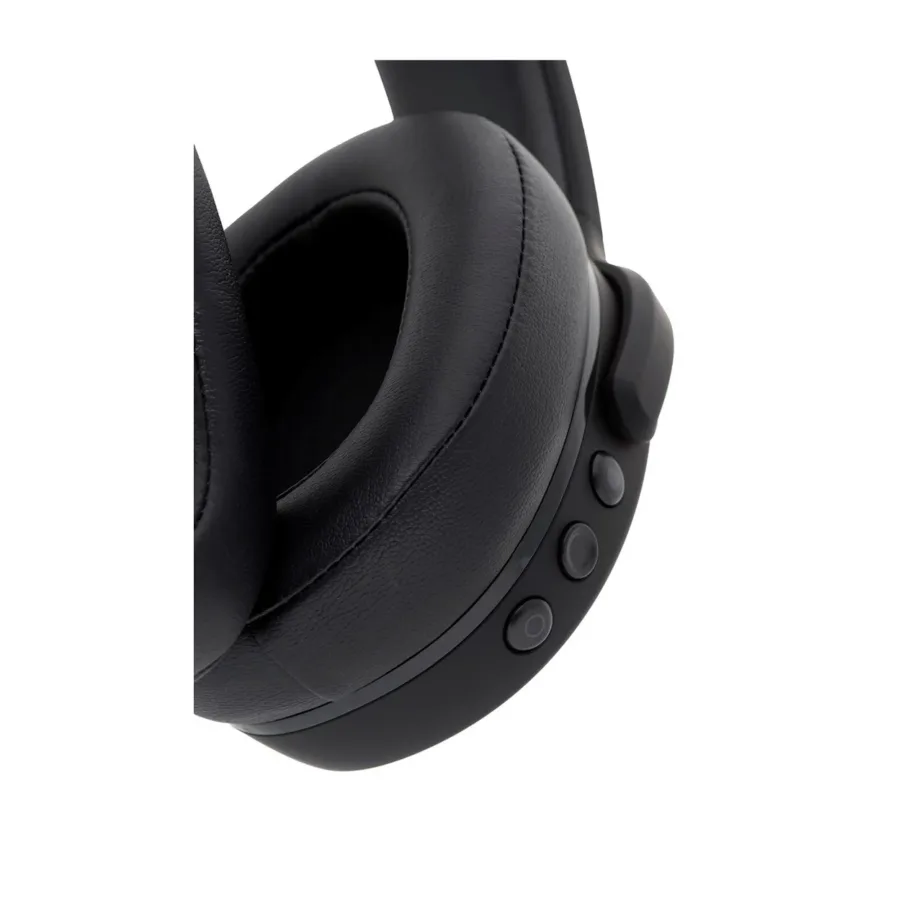 Skullcandy Crusher Evo S6EVW-N740 mustad 312 g kokkuvolditavad juhtmevabad ja juhtmega Bluetooth 5.0 kõrvaklapid muusika ja kõnede jaoks, USB-C, 40 h aku – 5