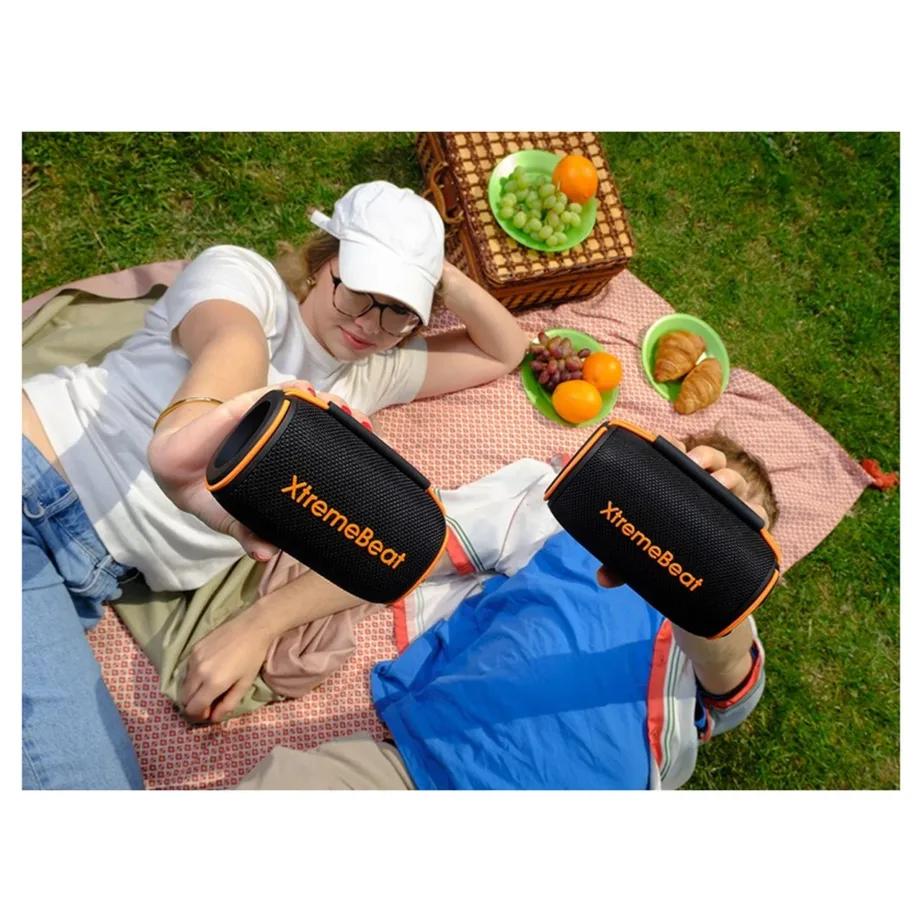 Tracer XtremeBeat TRAGLO47541 15 W must IPX6 juhtmevaba Bluetooth kõlar sisseehitatud mikrofoniga, 6 h aku – 20