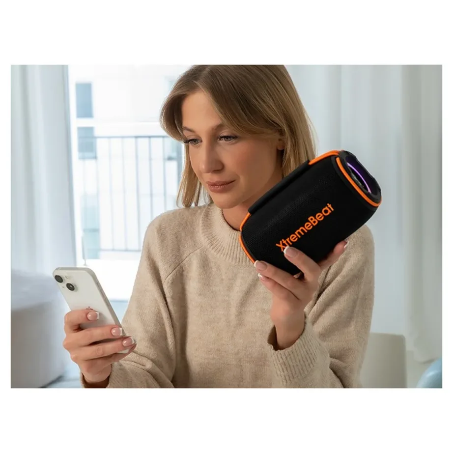 Tracer XtremeBeat TRAGLO47541 15 W must IPX6 juhtmevaba Bluetooth kõlar sisseehitatud mikrofoniga, 6 h aku – 7