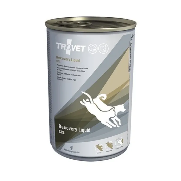 TROVET Recovery Liquid CCL 400g kanamaitseline dieetmärgtoit koertele ja kassidele taastumiseks ja immuunsuse toetuseks