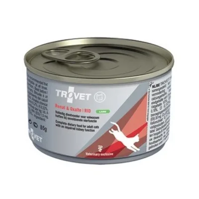 TROVET Renal & Oxalate RID Lamb 100g dieettoit täiskasvanud kassile neerude toetuseks, gluteenivaba konserv