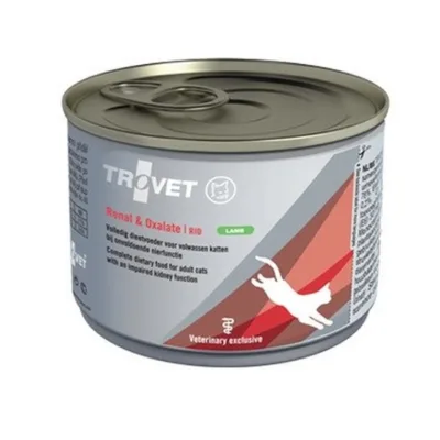 TROVET Renal & Oxalate RID Lamb 200g gluteenivaba veterinaarne lambalihakonserv neeruhaigetele täiskasvanud kassidele