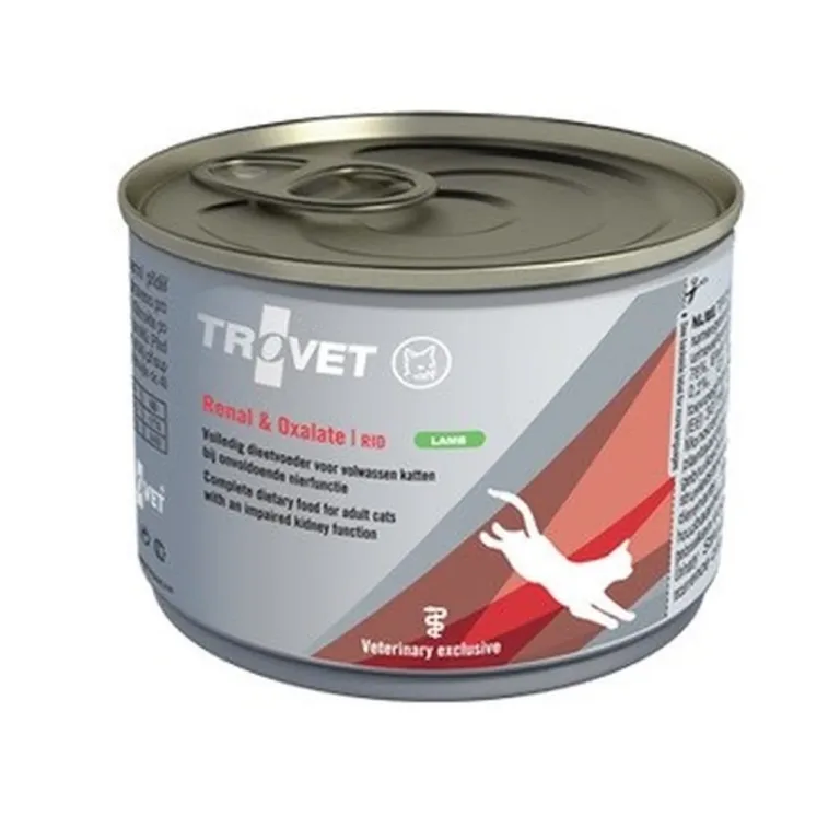 TROVET Renal & Oxalate RID Lamb 200g gluteenivaba veterinaarne lambalihakonserv neeruhaigetele täiskasvanud kassidele