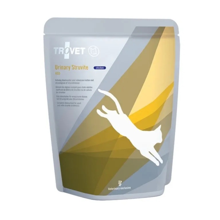 TROVET Urinary Struvite ASD kana 85g gluteenivaba veterinaarne täisdieettoit täiskasvanud kassidele struviitkivide lahustamiseks ja ennetamiseks