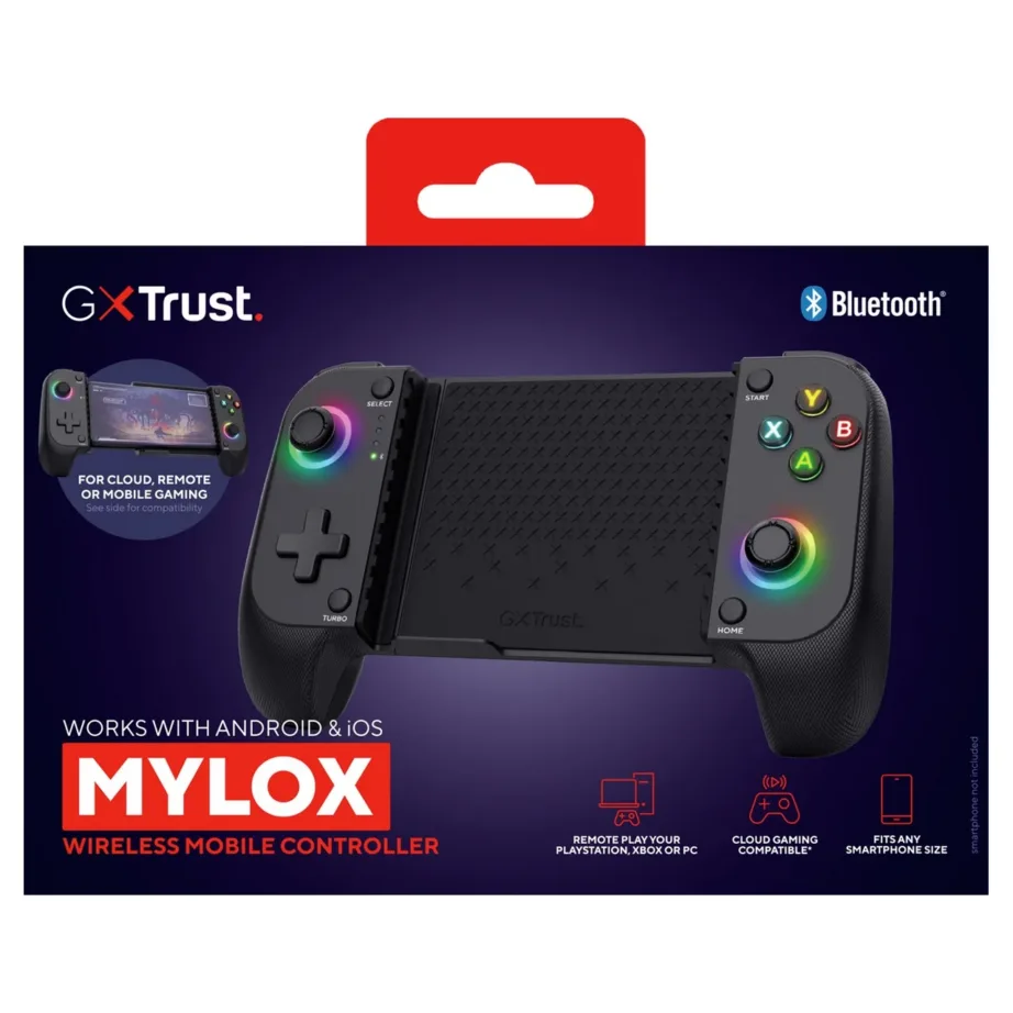 Trust GXT 735 Mylox must Bluetooth 5.0 mängupult Android/iOS seadmetele, aku 12h, 185x106x46 mm, vibratsiooniga – 7