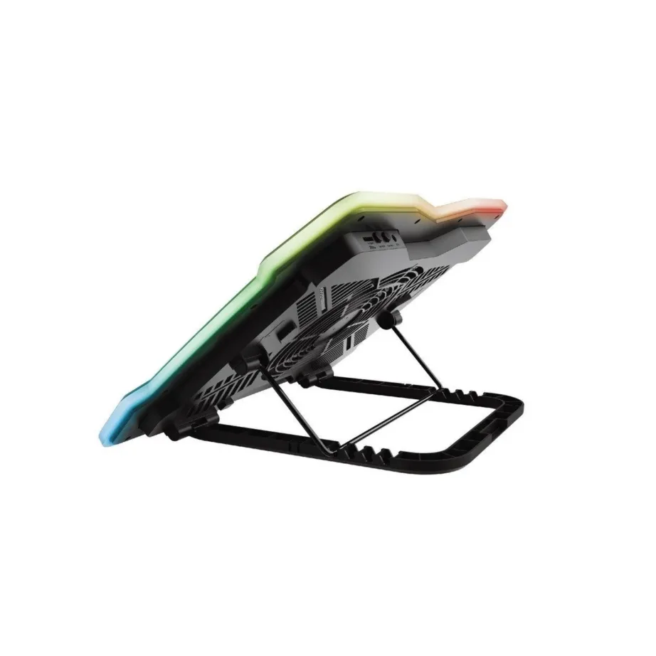 Trust GXT1126 Aura RGB 17″ sülearvuti jahutusalus, 1 ventilaator, 20 cm, reguleeritav kõrgus, RGB valgustus, 10 kg kandevõime, 421x312x26 mm – 4