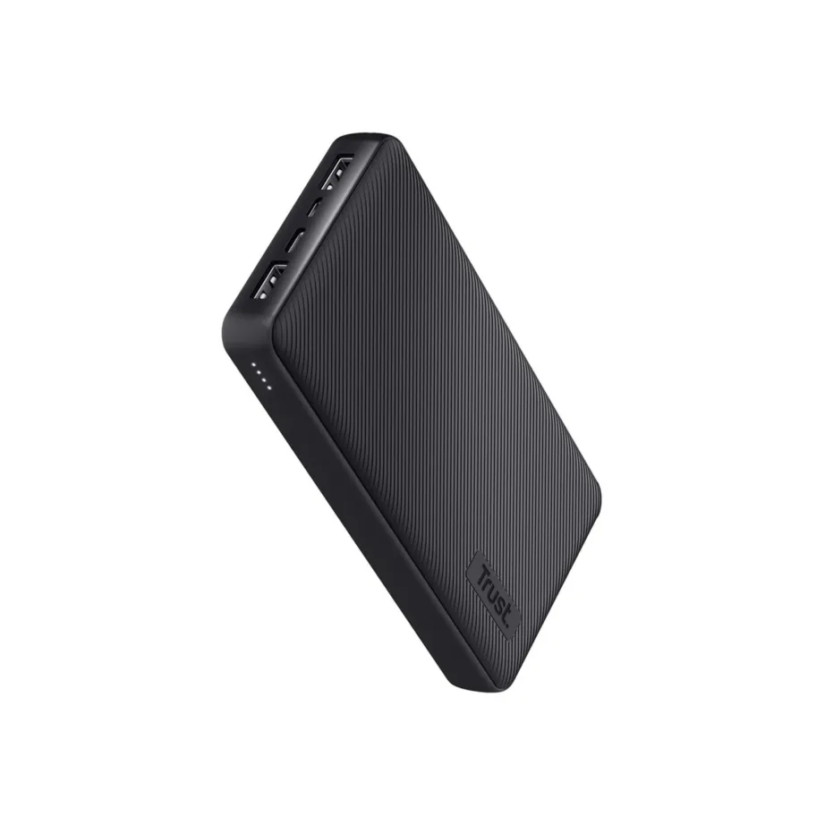 Trust Primo 24676 20 000 mAh must kiirlaadimisega akupank, 3 USB-väljundit, LED-indikaatoriga, sobib nutitelefonidele ja tahvelarvutitele – 2