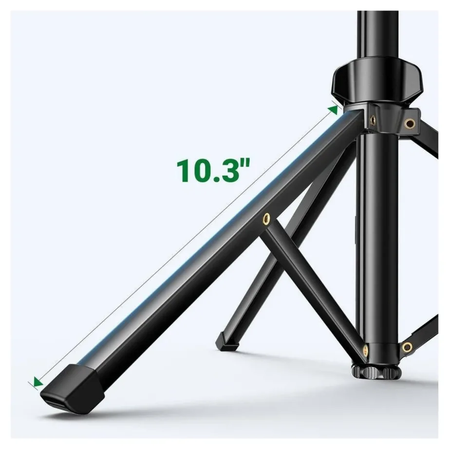 Ugreen LP680 1,8 m must alumiiniumist Bluetooth-statiiv/selfie-pulk kaugjuhtimispuldiga nutitelefonidele – 8