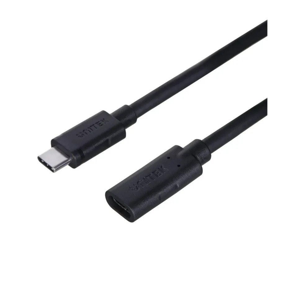 UNITEK C14086BK-1.5M 1,5 m USB-C – USB-C 10 Gbit/s must kaabel USB 3.2 Gen 2, 5A – 4