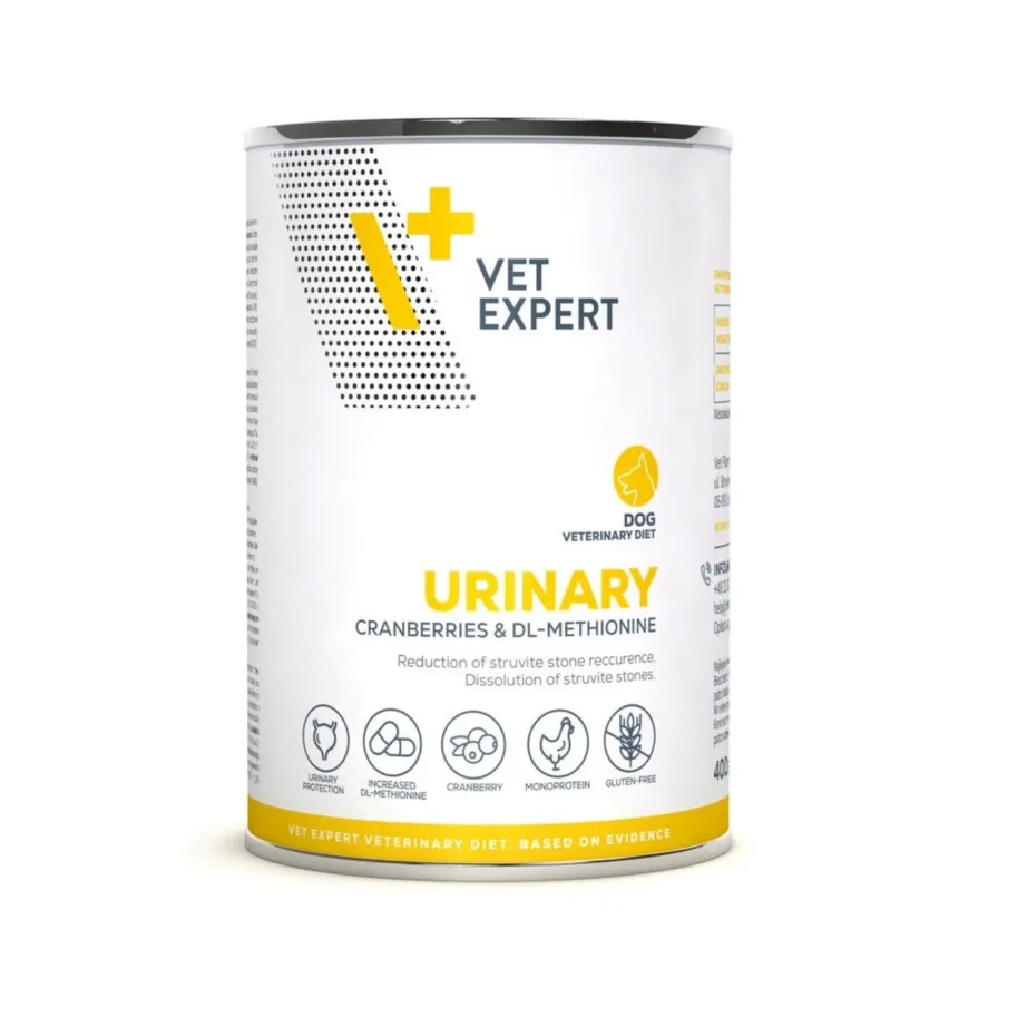 VetExpert Urinary Chicken 400 g gluteenivaba dieettoit kanaga täiskasvanud koertele struviitkivide lahustamiseks ja kuseteede kaitseks