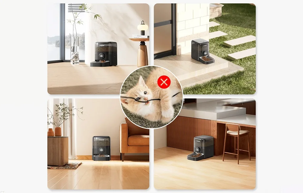 WiFi äpiga 5L lemmiklooma toidudosaator interjööris