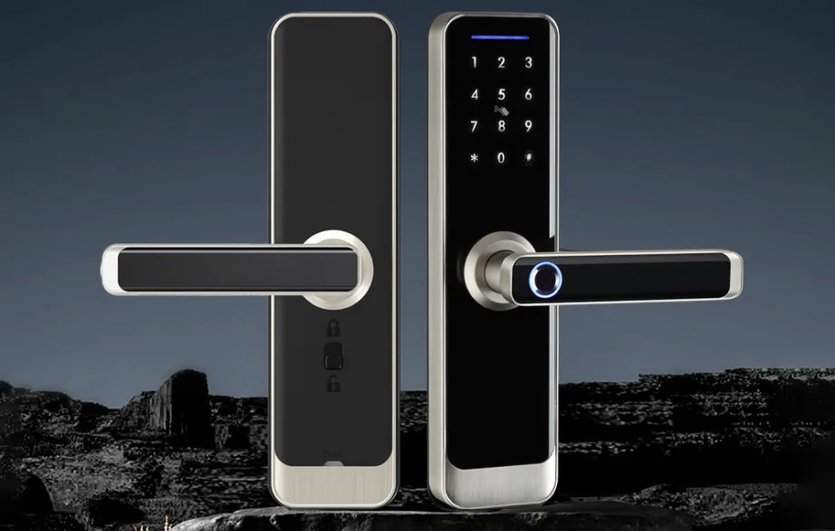 AVATTO ZSDL-A270-S-ALI-6072 ZigBee nutikas ukselukk sõrmejäljega Tuya, hõbedane, IP55, ustele 35–60 mm – 2