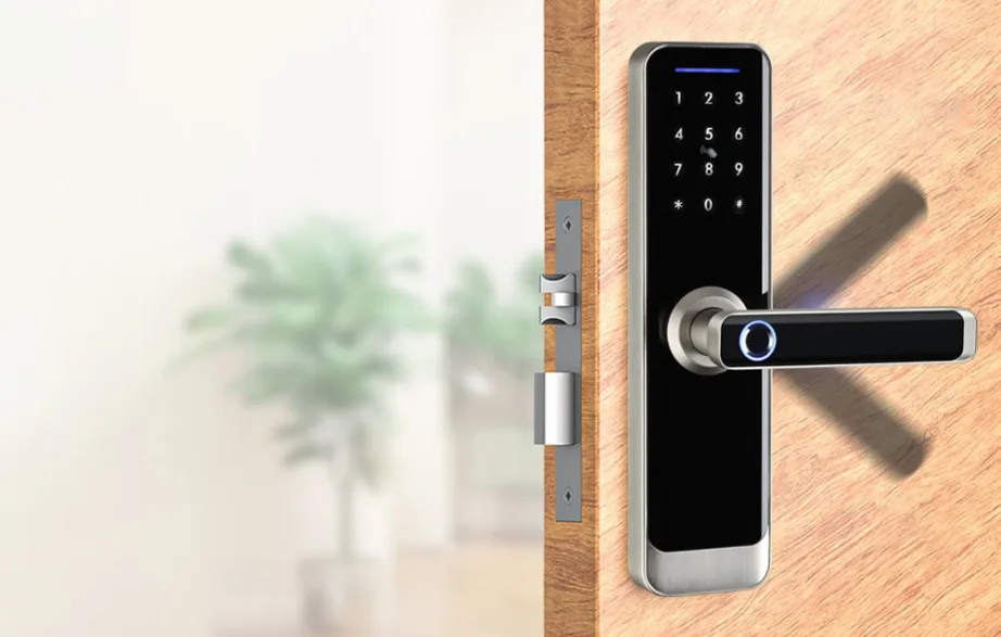 AVATTO ZSDL-A270-S-ALI-6072 ZigBee nutikas ukselukk sõrmejäljega Tuya, hõbedane, IP55, ustele 35–60 mm – 3