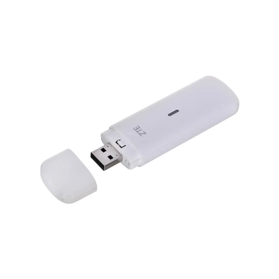 ZTE MF833N valge 4G LTE USB-moodem microSD-pesaga, 93,8 mm – 2