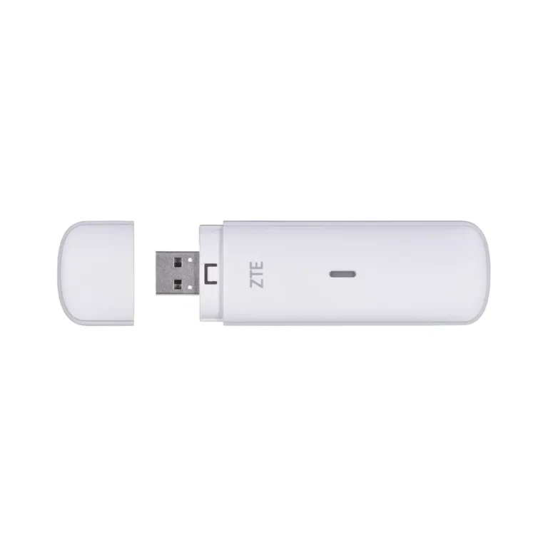 ZTE MF833N valge 4G LTE USB-moodem microSD-pesaga, 93,8 mm
