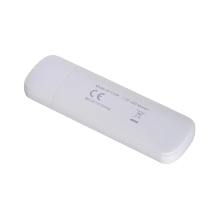 ZTE MF833N valge USB LTE modem 150 Mbit/s mälukaardipesaga, 93,8 mm