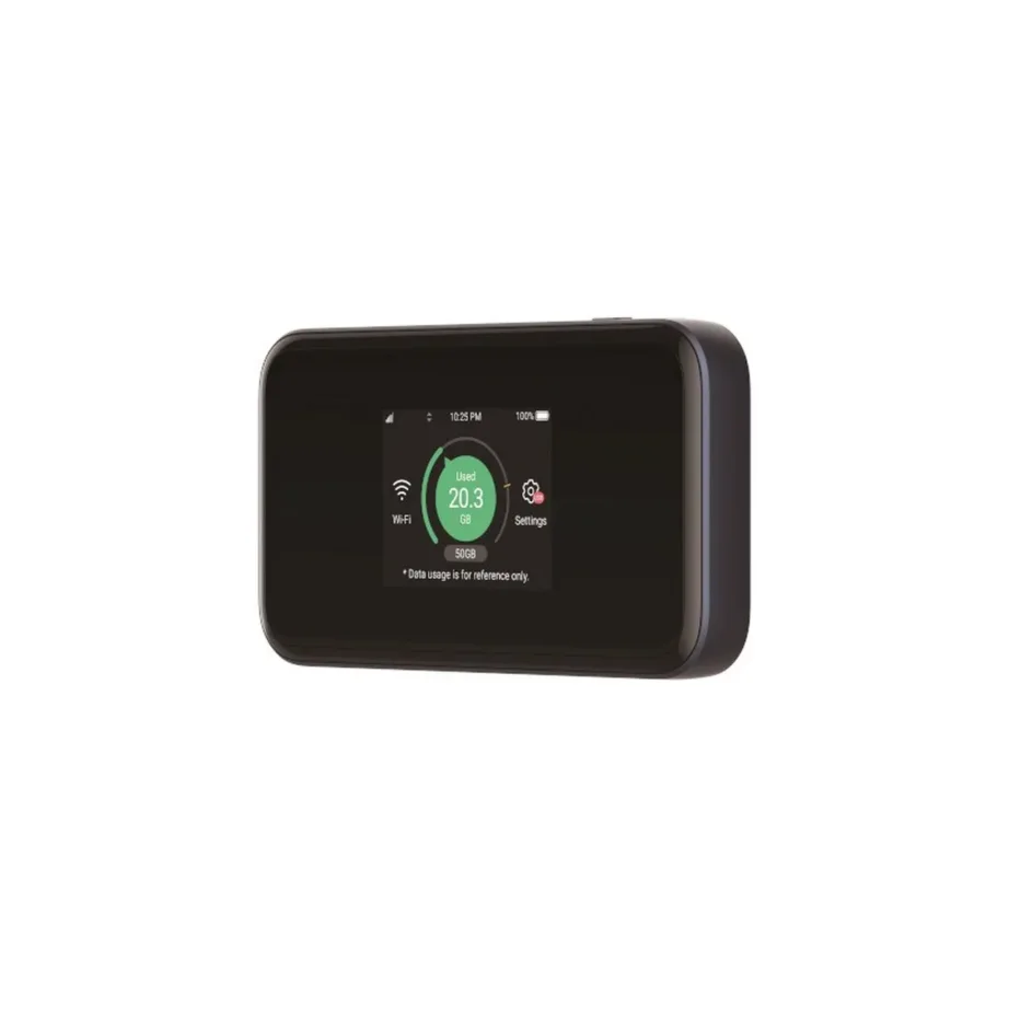 ZTE MU5001 5G WiFi 6 kaasaskantav ruuter, puutetundlik 2,4″ ekraan, 4500 mAh aku, kuni 32 seadmele, must/sinine – 3