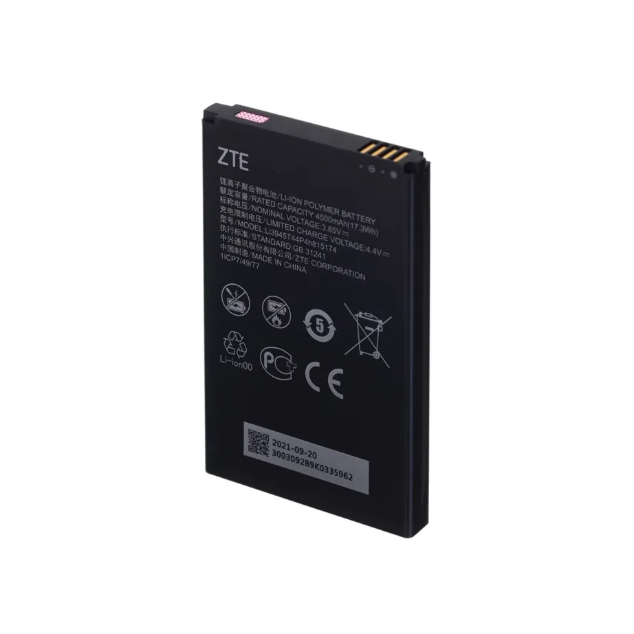 ZTE MU5001 kaasaskantav 5G Wi-Fi 6 ruuter 4500 mAh akuga, 2,4” ekraan, must – 4