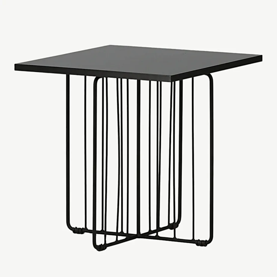 Daytoni must ruudukujuline diivanilaud (MDF, terasraam), 15009-010 – 3