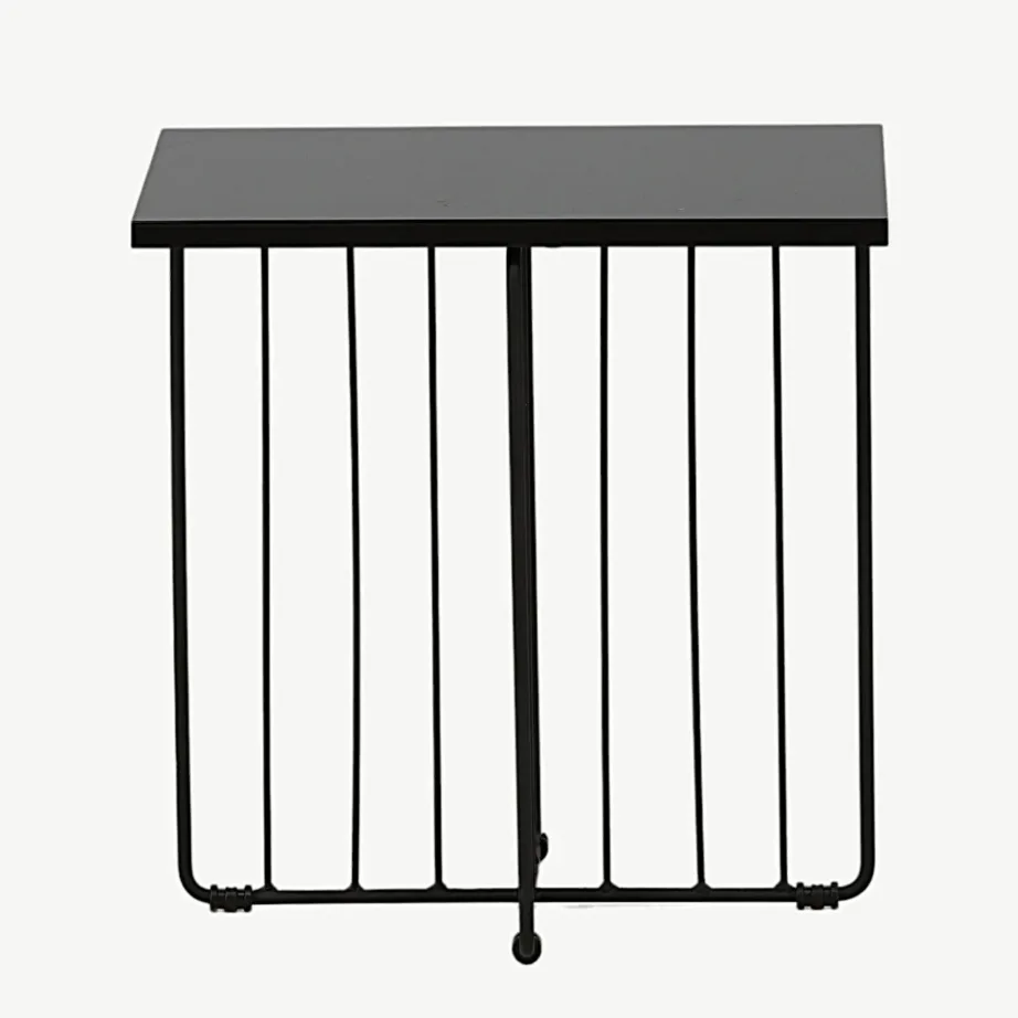 Daytoni must ruudukujuline diivanilaud (MDF, terasraam), 15009-010 – 7