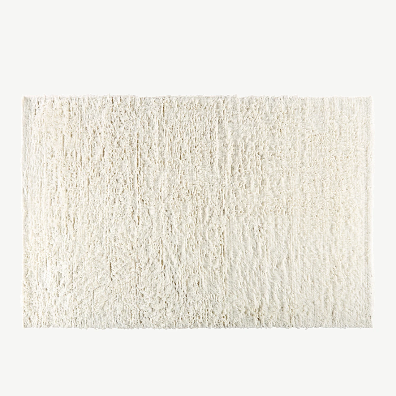 Valge kõrge karvaga villavaip Leiko 230 × 160 cm - 15675-110