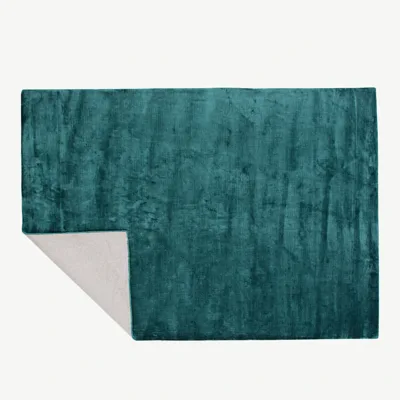 Käsitsi kootud roheline viskoosvaip Indra, 200 × 300 cm - 19973-334