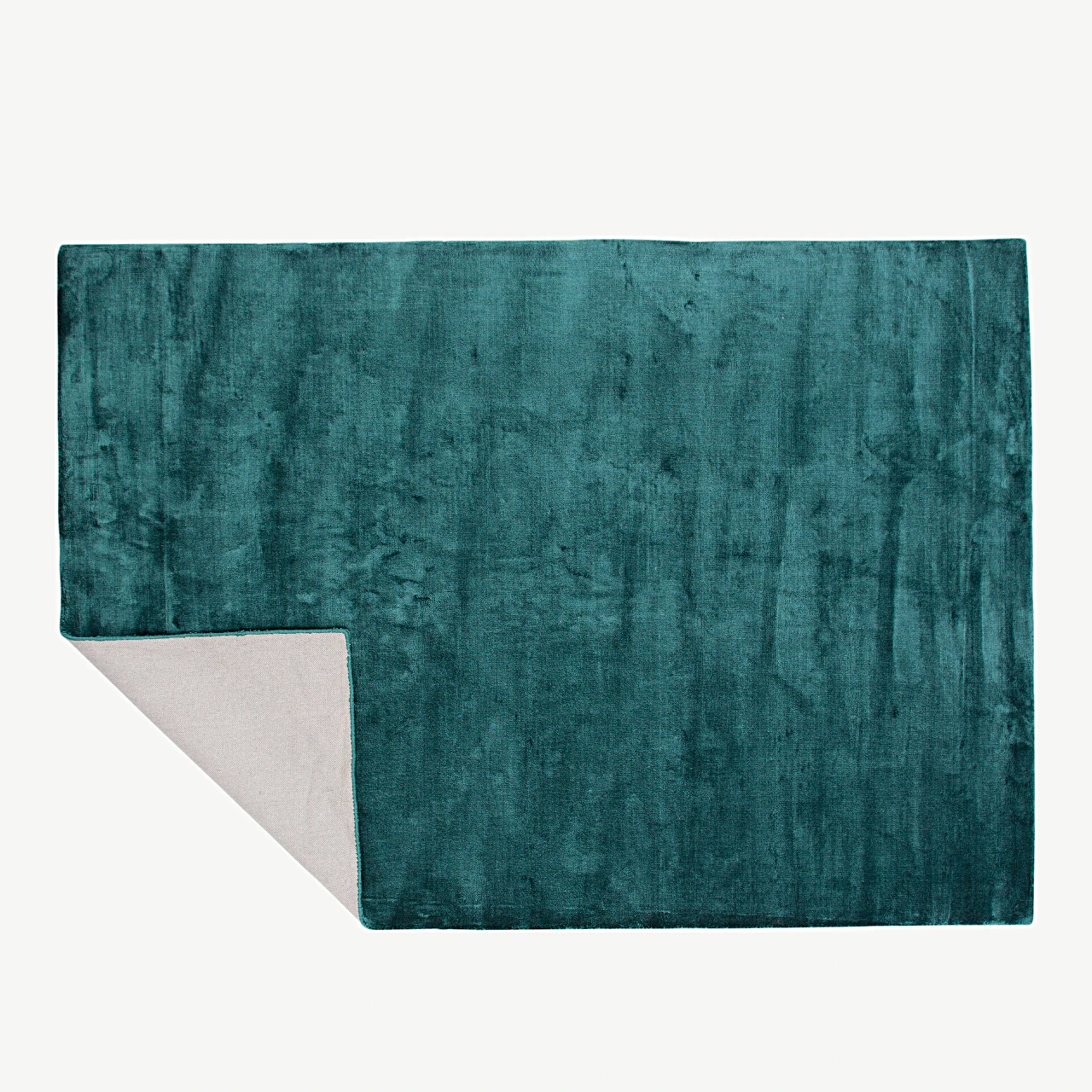 Käsitsi kootud roheline viskoosvaip Indra, 200 × 300 cm - 19973-334
