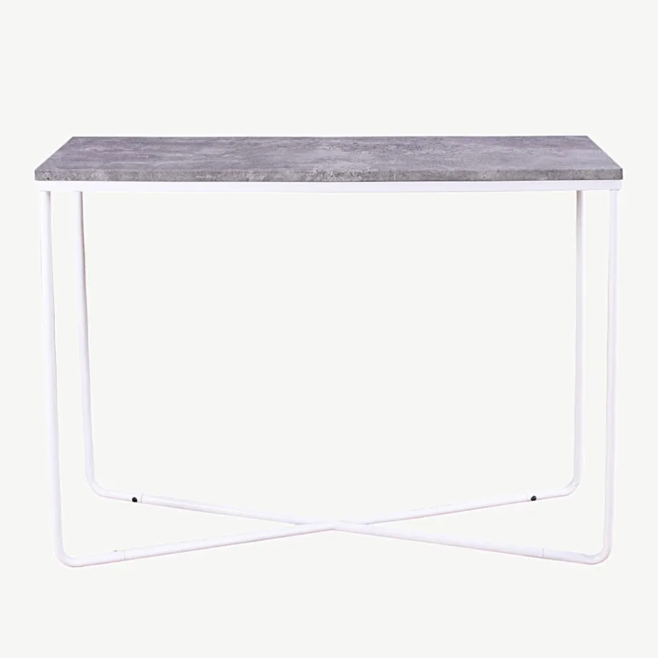 Külglaud Palace halli betooniimitatsiooniga, valgete terasjalgadega, 19990-660 – 2