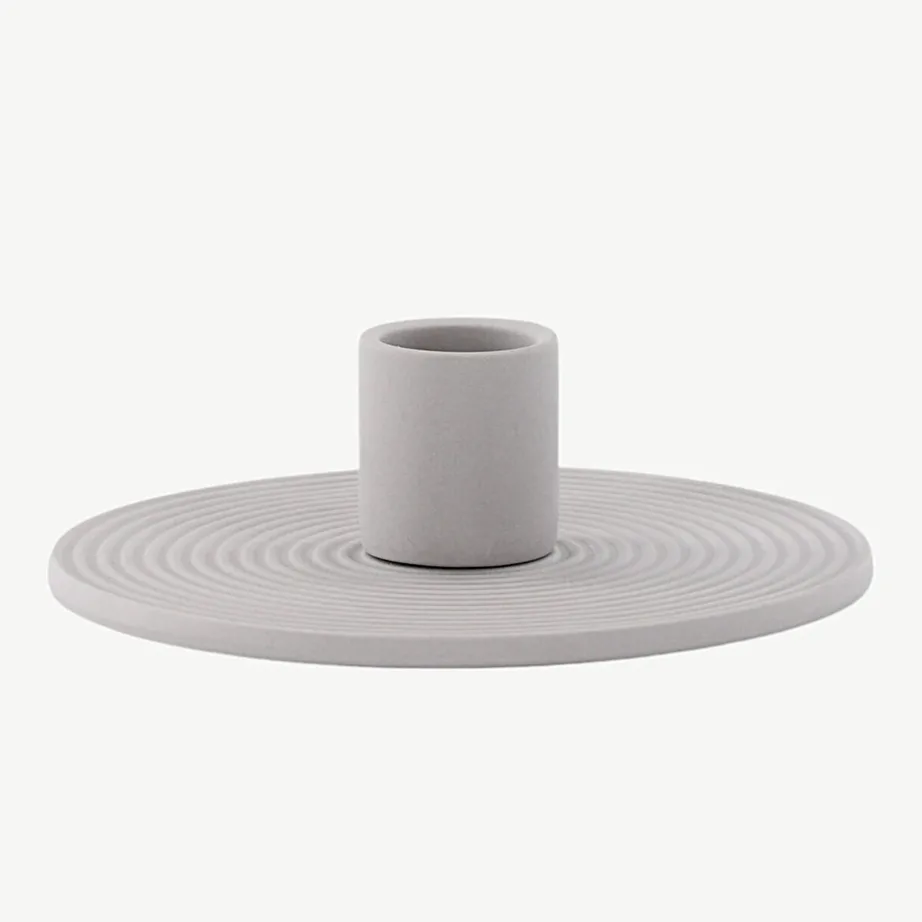 Hall keraamiline küünlaalus Dian, ø12 cm, 58105-165