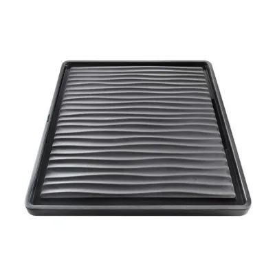 Nõudekuivatusalus valamule BLANCO Open 230734, universaalne, plastist, must, 432 x 382 mm, sobib undermount ja IF-servaga valamutele, nõudepesumasinas pestav