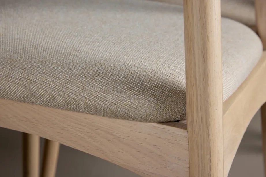 Must söögilauakomplekt Tyresö 220×100 cm valge peitsiga tammepuidust Ven toolidega, GR24634 – 10