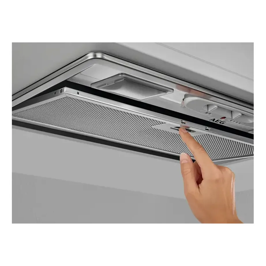 Integreeritav õhupuhasti LED-valgustusega AEG DGB3523S, 55 cm, duct out, roostevaba teras hall, õhuvool 145–330 m3/h, müra 45–63 dB, mehaaniline liugurjuhtimine – 4