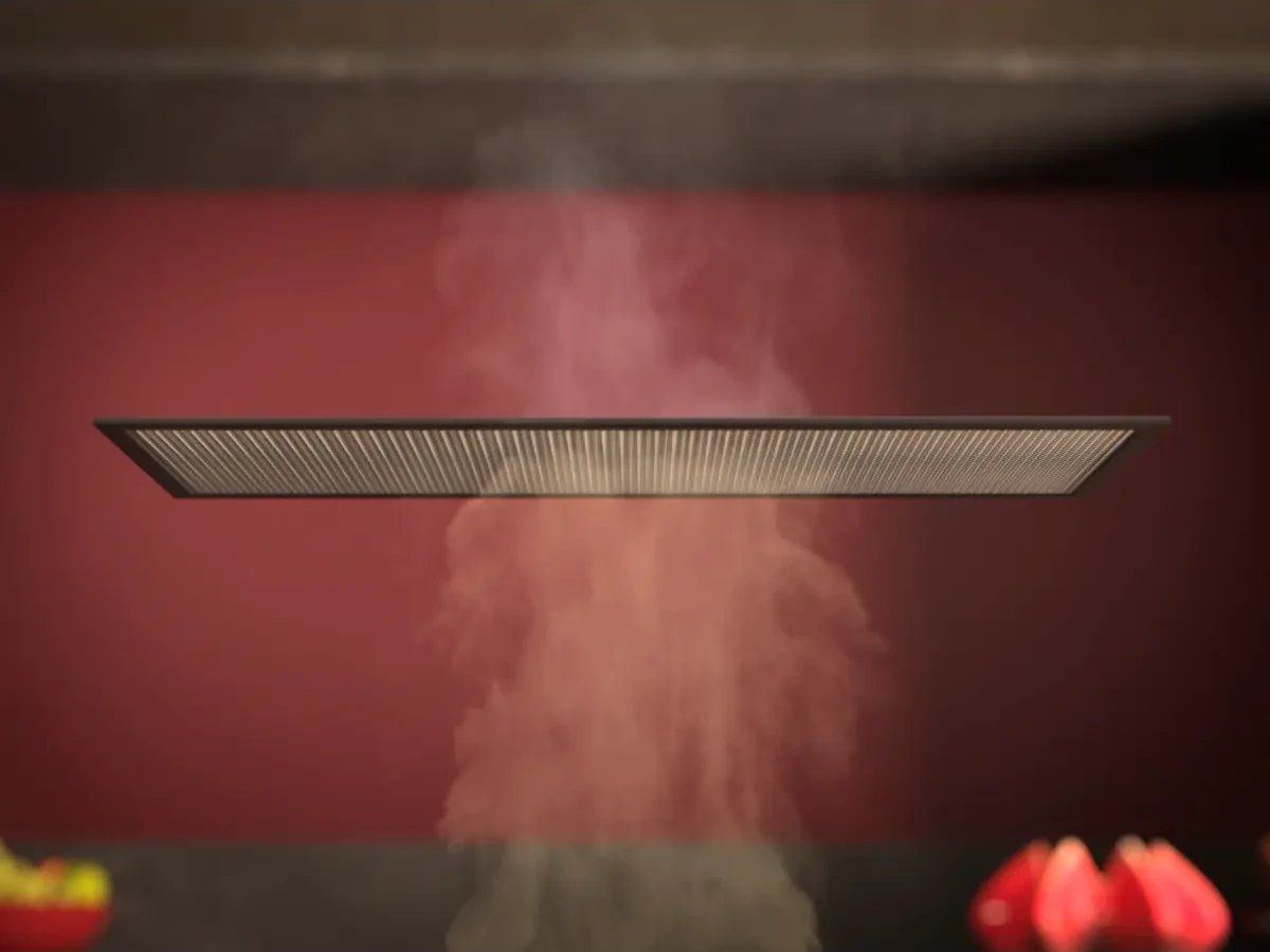 AEG DGB3523S õhupuhasti pestav rasvafilter on lihtsasti eemaldatav ja puhastatav