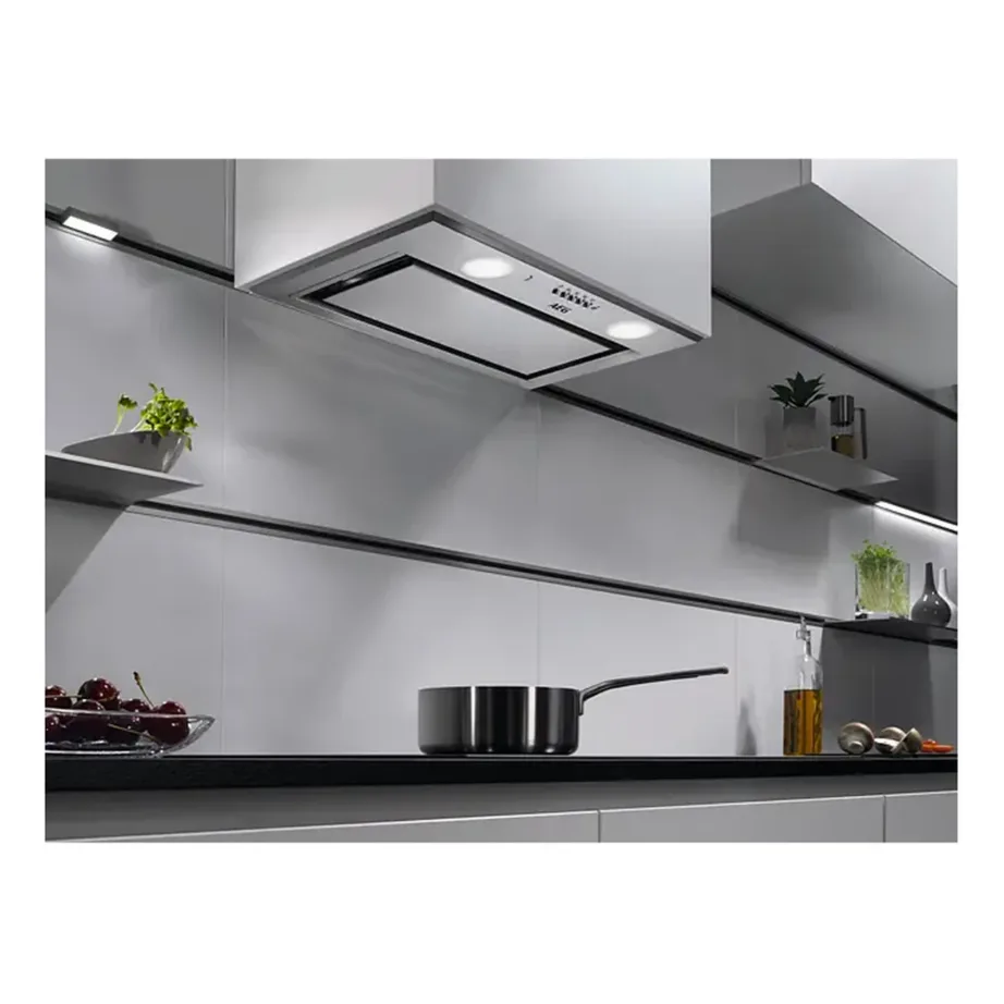 Integreeritav õhupuhasti Hob2Hood ja LED-valgustusega AEG DGE5661HM, 50 cm, kuni 700 m³/h, A energiaklass, roostevaba teras, hall, 150 mm väljatõmme – 2
