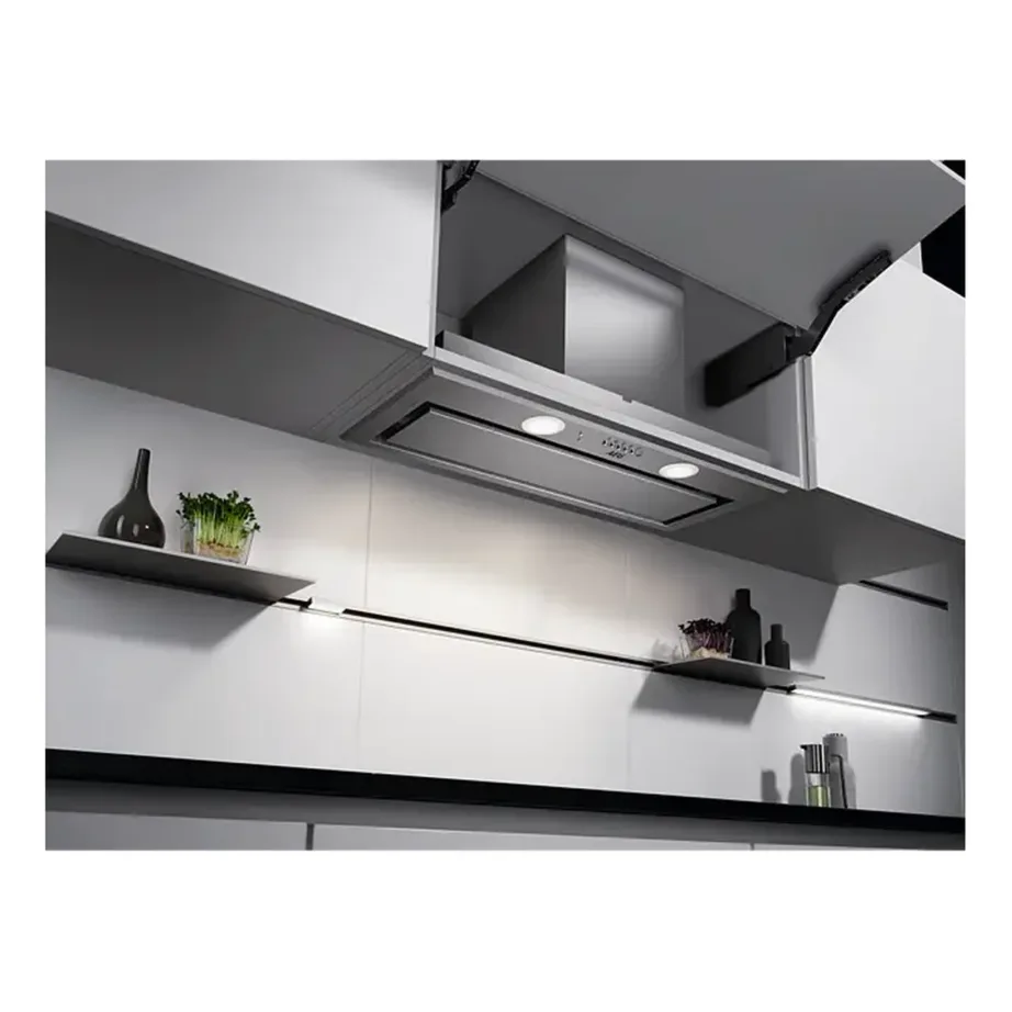 Integreeritav õhupuhasti Hob2Hood ja LED-valgustusega AEG DGE5861HM, 80 cm, 700 m3/h, A energiaklass, roostevaba teras, toruühendus ja ringlus – 13