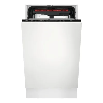 Täisintegreeritav 45 cm nõudepesumasin SatelliteCleaniga AEG FSE72537P, 10 komplekti, E-kl, 44 dB, 9,9 l, MaxiFlex