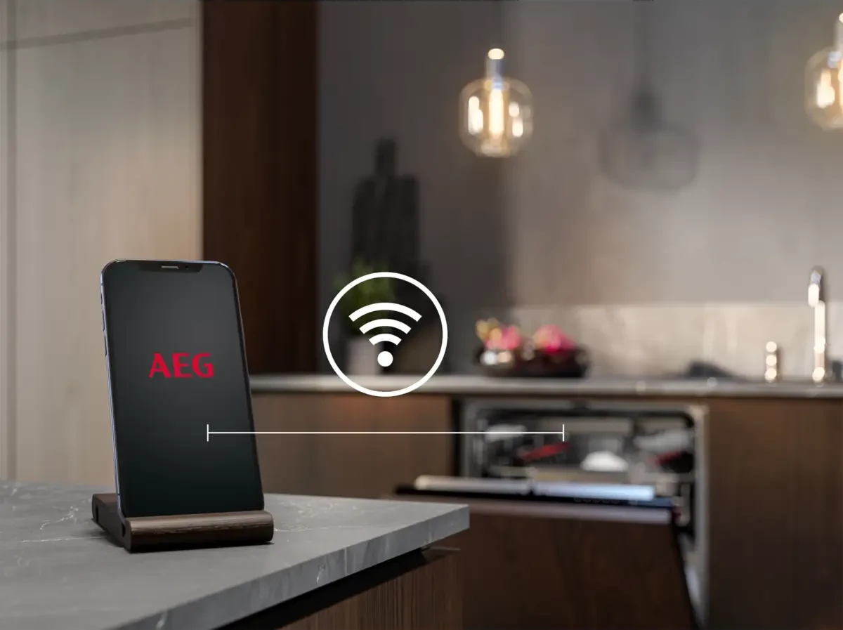 AEG nõudepesumasina QuickSelect Wi-Fi võimaldab pesu nutikalt ajastada