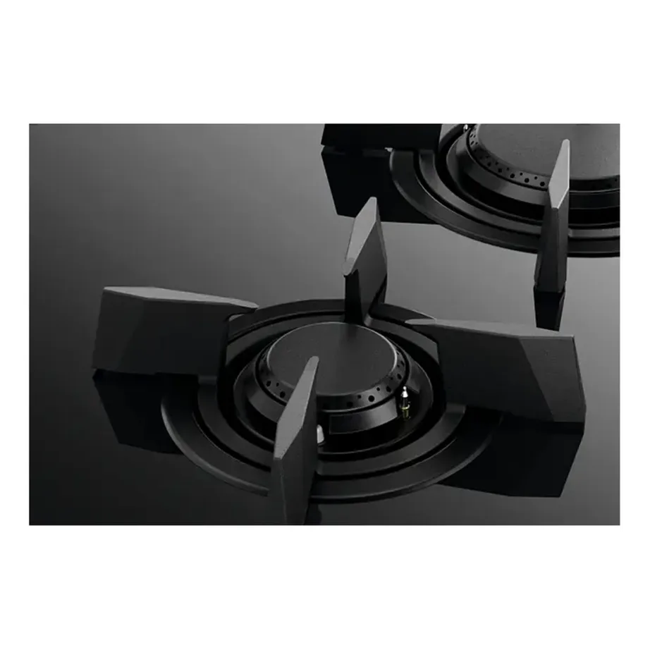 Gaasi- ja induktsioonpliidiplaat AEG HDB64623NB, 60 cm, 4 tsooni, klaaskeraamika, must, puutejuhtimine ja nupud, malmist pannitoed, taimer, lapselukk – 4