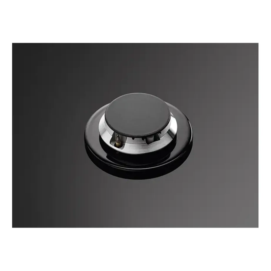 60 cm gaasipliidiplaat LED-näidikutega AEG HKB64453NB, 4 keeduala, karastatud must klaas, malmist pannitoed, StepPower, Hob2Hood, taimer, leegiandur, LPG düüsid, 8600 W – 8